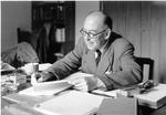 CS Lewis at his desk